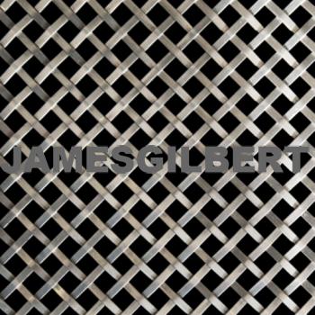 Handwoven Aluminum Decorative Grille with 3mm Plain Wire and 6mm Diamond Aperture